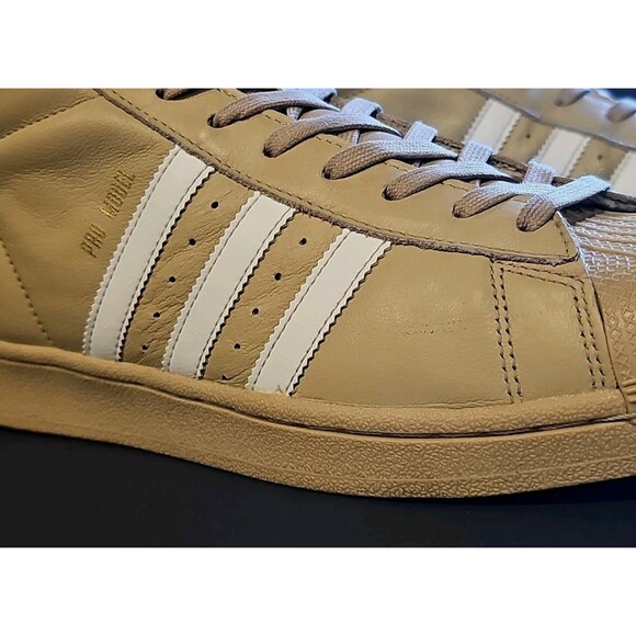 Adidas Originals Pro Model Men's Shoes Sz 10.5 Tumbleweed Khaki Hard Clam Toe - Picture 10 of 14